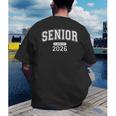 Senior Class Of 2026 Graduation Varsity Arched Letters Men's Back Print T-Shirt