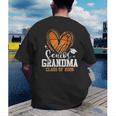 Senior Grandma Class Of 2026 Basketball Graduation Heart Men's Back Print T-Shirt
