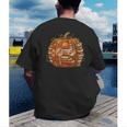 Smart Book Pumpkin Retro Fall Teacher Reading Halloween Men's Back Print T-Shirt Smart Book Pumpkin Retro Fall Teacher Reading Halloween Men's Back Print T-Shirt