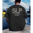 Speech Therapy Graduation For CCC-SLP Therapist Men's Back Print T-Shirt