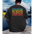 Speedcuber Introvert Cube Solver Speedsolving Speedcubing Men's Back Print T-Shirt