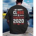 Student Graduation 2020 Tee My Happy Class Is Outta Here Men's Back Print T-Shirt