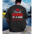 Super Proud Nonna Of 2025 Graduate Senior Graduation Family Men's Back Print T-Shirt