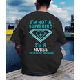 Superhero RN Nurse Shirt Graduation Men's Back Print T-Shirt