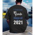 I Survived 5th Grade Class Of 2021 Quarantined Graduation 2 Men's Back Print T-Shirt