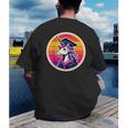 Unicorn University Graduation Graduating School Girl Cute Men's Back Print T-Shirt