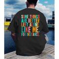 Vintage Some Things Are Better Left Alone Introverts Men's Back Print T-Shirt Vintage Some Things Are Better Left Alone Introverts Men's Back Print T-Shirt