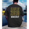 We Out WeOut Class Of 2018 Senior Graduation Men's Back Print T-Shirt