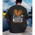 Women's Senior Niece Class Of 2026 Basketball Graduation Heart Men's Back Print T-Shirt