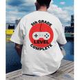 5th Grade Level Complete Gamer Graduation Men's Back Print T-Shirt