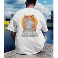My Alone Time Is For Your Safety Coffee Lover Introvert Raglan Baseball Tee Men's Back Print T-Shirt
