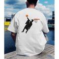 Basketball Slam Dunk Elementary Graduation 2025 6th Grade Men's Back Print T-Shirt