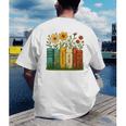 Book Flower 8647 Foxtrots Deltas Tangos Men's Back Print T-Shirt Book Flower 8647 Foxtrots Deltas Tangos Men's Back Print T-Shirt
