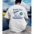 Book Girl Summer Bookish Beach Men's Back Print T-Shirt