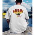 Boom Graduation Hat And Diploma For Proud Graduate Men's Back Print T-Shirt