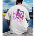 Class Of 2022 Four Degrees Hotter Graduation Day Master Grad Men's Back Print T-Shirt