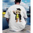 Class Of 2022 Sloth Graduation Masters College High School Men's Back Print T-Shirt