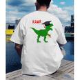 Dinosaur Rawr Diploma Graduate Graduation Men's Back Print T-Shirt