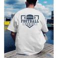 Football Senior Night Football Senior 2025 Graduation 44 Men's Back Print T-Shirt