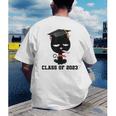 I Graduated Class Of2023 Cat Graduation Men's Back Print T-Shirt