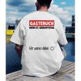 Guest Book Wir Waren Dabei Mein 57 Geburtstag German Men's Back Print T-Shirt