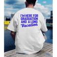 I'm Here For Graduation School Class Senior 2024 Men's Back Print T-Shirt