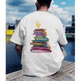 I'm OK Reading Books Library Bookworm Bookish Book Lover Men's Back Print T-Shirt