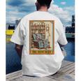 Introvert Homebody Awkward Skeleton The Homebody Tarot Card Men's Back Print T-Shirt