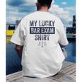 Law School Graduation Him Her Lucky Bar Exam Men's Back Print T-Shirt