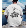 Law School Graduation My Lucky Bar Exam Shirt Lawyer Men's Back Print T-Shirt