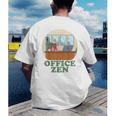 Office Zen Introvert Office Staff Secretary Employee Admin Men's Back Print T-Shirt