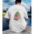 Oh What Fun It Is To Read Book Christmas Tree Premium Tri-Blend Men's Back Print T-Shirt