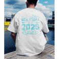 Proud Grandma Of a 2025 Senior Graduate Graduation Premium Men's Back Print T-Shirt