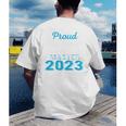 Proud Mama Of 2023 Class Master Graduate Family Graduation Men's Back Print T-Shirt