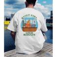 Quiet Girl Loud Results Introvert Office Staff Secretary Men's Back Print T-Shirt
