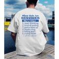 Silent Girls Are DangerousFor Quiet Introvert Girl Men's Back Print T-Shirt