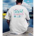 Silent Productivity Introvert Office Staff Secretary Admin Men's Back Print T-Shirt Silent Productivity Introvert Office Staff Secretary Admin Men's Back Print T-Shirt