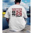 Soccer Senior Night Soccer Senior 2026 Graduation 71 Men's Back Print T-Shirt