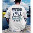 Spicy Romance Book Reader Fan Weird Smut Social Club Premium Tri-Blend Men's Back Print T-Shirt Spicy Romance Book Reader Fan Weird Smut Social Club Premium Tri-Blend Men's Back Print T-Shirt
