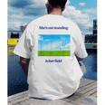 Out Standing In Her Field Graduation Tee Men's Back Print T-Shirt