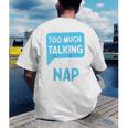 Too Much Talking I Need A Nap For Introverts Raglan Baseball Tee Men's Back Print T-Shirt Too Much Talking I Need A Nap For Introverts Raglan Baseball Tee Men's Back Print T-Shirt