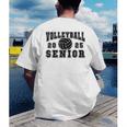Volleyball Senior Night Volleyball Senior 2025 Graduation 28 Men's Back Print T-Shirt