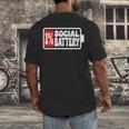 1 Social Battery Sarcastic Introverted Men Women Men's Back Print T-Shirt 1 Social Battery Sarcastic Introverted Men Women Men's Back Print T-Shirt