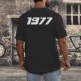 1977 Printed For 70's Birthdays Events Graduations T-Shirt Men's Back Print T-Shirt