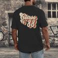 1988 Class Reunion Retro Class Of 88 High School Graduation Men's Back Print T-Shirt
