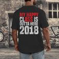 2018 Senior Graduation My Happy Class Shirt Men's Back Print T-Shirt