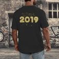 2019 Gold Confetti GraduationShirt High School College Men's Back Print T-Shirt
