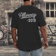 2019 Graduate Attorney Law School Graduation Men's Back Print T-Shirt
