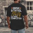 2019 High School Graduation Gamer Graduation Men's Back Print T-Shirt