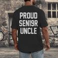2019 Senior Uncle SEN19R Class Graduation PartyShirt Men's Back Print T-Shirt
